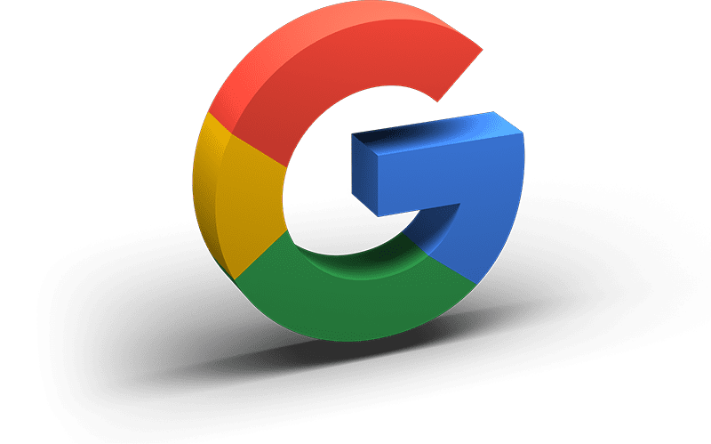 Google Logo mit 3D Effekt
