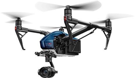 Eine Drohne mit Kamera von Webboxes